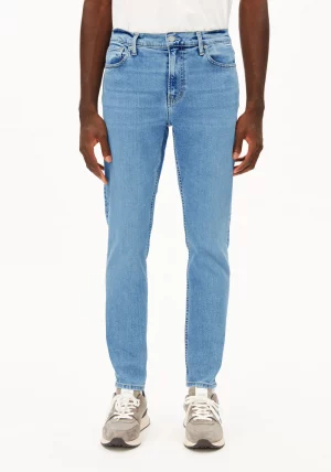 Jeans Slim en Denim Bleu Clair